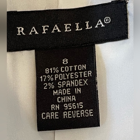 NWT. Rafaella blazer/jacket. White with gray stripes. Size 8 women’s. - Picture 5 of 8